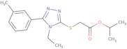 (4-Ethyl-5-M-tolyl-4H-[1,2,4]triazol-3-ylsulfanyl)-acetic acid isopropyl ester