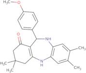 11-(4-Methoxyphenyl)-3,3,7,8-tetramethyl-2,3,4,5,10,11-hexahydro-1H-dibenzo[b,e][1,4]diazepin-1-one