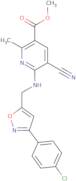 Methyl 6-({[3-(4-chlorophenyl)-5-isoxazolyl]methyl}amino)-5-cyano-2-methylnicotinate