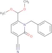 1-Benzyl-6-(dimethoxymethyl)-2-oxo-1,2-dihydropyridine-3-carbonitrile