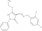 4-{[(2,4-Dichlorobenzyl)amino]methylene}-5-ethoxy-2-phenyl-2,4-dihydro-3H-pyrazol-3-one