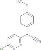 2-(6-Chloropyridazin-3-yl)-2-(4-methoxyphenyl)acetonitrile