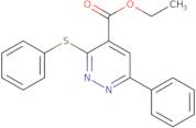 Ethyl 6-phenyl-3-(phenylsulfanyl)-4-pyridazinecarboxylate