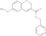 (Pyridin-3-yl)methyl 6-methoxy-2H-chromene-3-carboxylate