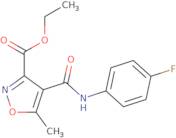 Ethyl 4-[(4-fluoroanilino)carbonyl]-5-methylisoxazole-3-carboxylate