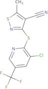3-{[3-Chloro-5-(trifluoromethyl)pyridin-2-yl]thio}-4-cyano-5-methylisothiazole