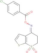 [(4E)-1,1-Dioxo-2H,3H,4H-1λ6-thieno[2,3-b]thiopyran-4-ylidene]amino 4-chlorobenzoate