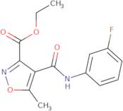 Ethyl 4-[(3-fluoroanilino)carbonyl]-5-methylisoxazole-3-carboxylate