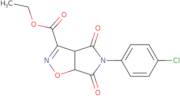 Ethyl 5-(4-chlorophenyl)-4,6-dioxo-4,5,6,6a-tetrahydro-3aH-pyrrolo[3,4-d]isoxazole-3-carboxylate