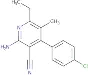 2-Amino-4-(4-chlorophenyl)-6-ethyl-5-methylnicotinonitrile