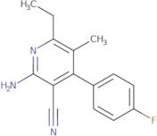 2-Amino-6-ethyl-4-(4-fluorophenyl)-5-methylnicotinonitrile