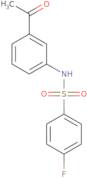 N-(3-Acetylphenyl)-4-fluorobenzene-1-sulfonamide