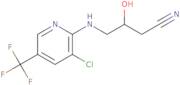 4-{[3-Chloro-5-(trifluoromethyl)pyridin-2-yl]amino}-3-hydroxybutanenitrile