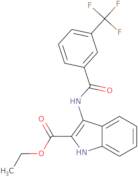 Ethyl 3-[3-(trifluoromethyl)benzamido]-1H-indole-2-carboxylate