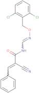 2-Cyano-N-({[(2,6-dichlorobenzyl)oxy]imino}methyl)-3-phenylacrylamide