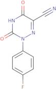 3,5-Dioxo-2-(4-fluorophenyl)-2,3,4,5-tetrahydro-1,2,4-triazine-6-carbonitrile