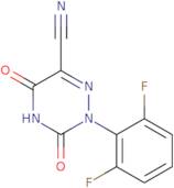 2-(2,6-Difluorophenyl)-3,5-dioxo-2,3,4,5-tetrahydro-1,2,4-triazine-6-carbonitrile