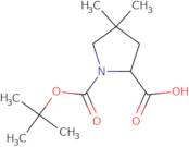 1-[(tert-butoxy)carbonyl]-4,4-dimethylpyrrolidine-2-carboxylic acid