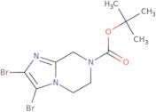 2,3-Dibromo-5,6-dihydro-8H-imidazo[1,2-a]pyrazine-7-carboxylic acid tert-butyl ester