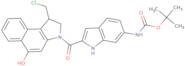 tert-Butyl N-[2-[1-(chloromethyl)-5-hydroxy-1,2-dihydrobenzo[E]indole-3-carbonyl]-1H-indol-6-yl]...