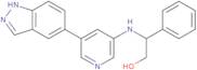 (R)-2-((5-(1H-Indazol-5-yl)pyridin-3-yl)amino)-2-phenylethan-1-ol; (2R)-2-[[5-(1H-indazol-5-yl)pyridin-3-yl]amino]-2-phenylethanol