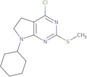 4-Chloro-7-cyclohexyl-6,7-dihydro-2-(methylthio)-(5H)-pyrrolo[2,3-d]pyrimidine