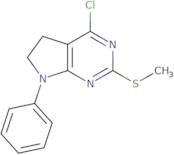 4-Chloro-6,7-dihydro-2-(methylthio)-7-phenyl-(5H)-pyrrolo[2,3-d]pyrimidine