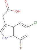 2-(5-Chloro-7-fluoro-1H-indol-3-yl)acetic acid