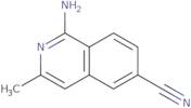 1-Amino-3-methylisoquinoline-6-carbonitrile