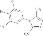 5-Bromo-4-chloro-2-(2,5-dimethyl-1H-pyrrol-1-yl)-6-methylpyrimidine