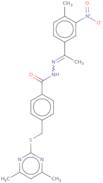 4-{[(4,6-Dimethylpyrimidin-2-yl)sulfanyl]methyl}-N'-[1-(4-methyl-3-nitrophenyl)ethylidene]benzoh...