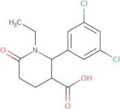 (2R,3R)-2-(3,5-Dichlorophenyl)-1-ethyl-6-oxopiperidine-3-carboxylic acid