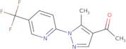 1-{5-Methyl-1-[5-(trifluoromethyl)pyridin-2-yl]-1H-pyrazol-4-yl}ethan-1-one