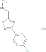 {[3-(4-Chlorophenyl)-1,2,4-oxadiazol-5-yl]methyl}methylamine hydrochloride