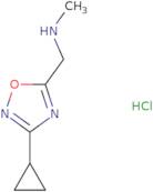 1-(3-Cyclopropyl-1,2,4-oxadiazol-5-yl)-N-methylmethanamine hydrochloride