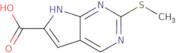 2-(Methylsulfanyl)-7H-pyrrolo[2,3-d]pyrimidine-6-carboxylic acid