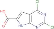 2,4-dichloro-7H-pyrrolo[2,3-d]pyrimidine-6-carboxylic acid