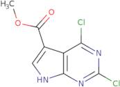 2,4-dichloro-7h-pyrrolo[2,3-d]pyrimidine-5-carboxylic acid methyl ester