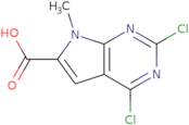 2,4-Dichloro-7-methyl-7H-pyrrolo[2,3-d]pyrimidine-6-carboxylic acid