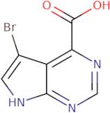 5-bromo-7h-pyrrolo[2,3-d]pyrimidine-4-carboxylic acid