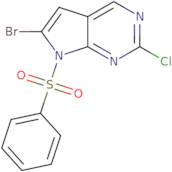 6-bromo-2-chloro-7-(phenylsulfonyl)-7h-pyrrolo[2,3-d]pyrimidine