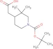 2-{1-[(tert-Butoxy)carbonyl]-3,3-dimethylpiperidin-4-yl}acetic acid