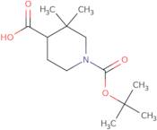 1-Boc-3,3-dimethylpiperidine-4-carboxylic acid