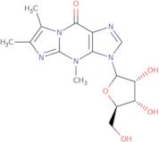 3-Ribofuranosyl-4,9-dihydro-4,6,7-trimethyl-9-oxoimidazo(1,2-a)purine