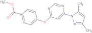 Methyl 4-((6-(3,5-dimethyl-1H-pyrazol-1-yl)pyrimidin-4-yl)oxy)benzoate