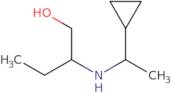 2-[(1-Cyclopropylethyl)amino]butan-1-ol