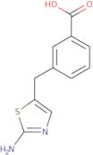 3-[(2-Amino-1,3-thiazol-5-yl)methyl]benzoic acid