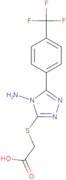 2-({4-Amino-5-[4-(trifluoromethyl)phenyl]-4H-1,2,4-triazol-3-yl}sulfanyl)acetic acid