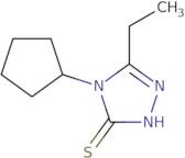 4-Cyclopentyl-3-ethyl-1H-1,2,4-triazole-5-thione