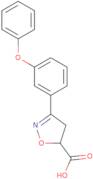 3-(3-Phenoxyphenyl)-4,5-dihydro-1,2-oxazole-5-carboxylic acid